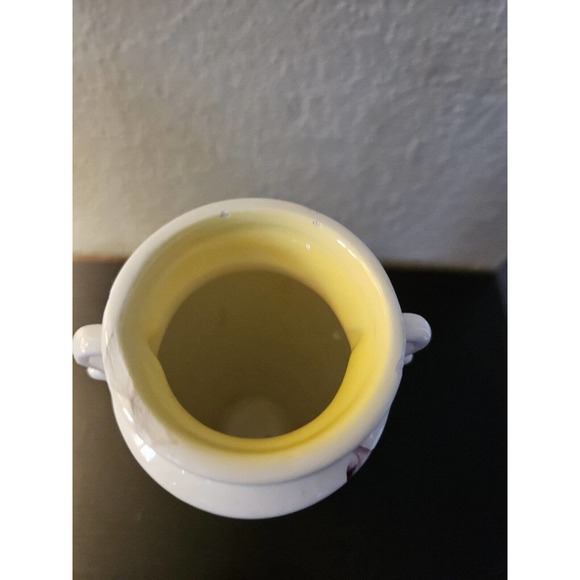 Hand-Painted Flower 3 Leaf Clover Stamp Vase Japan - Picture 8 of 8